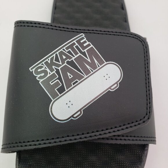 ISlide Mantra Mens Size 6 Womens Sz 7 Black Skate Fam Slip On Slide Sandals - Picture 9 of 16